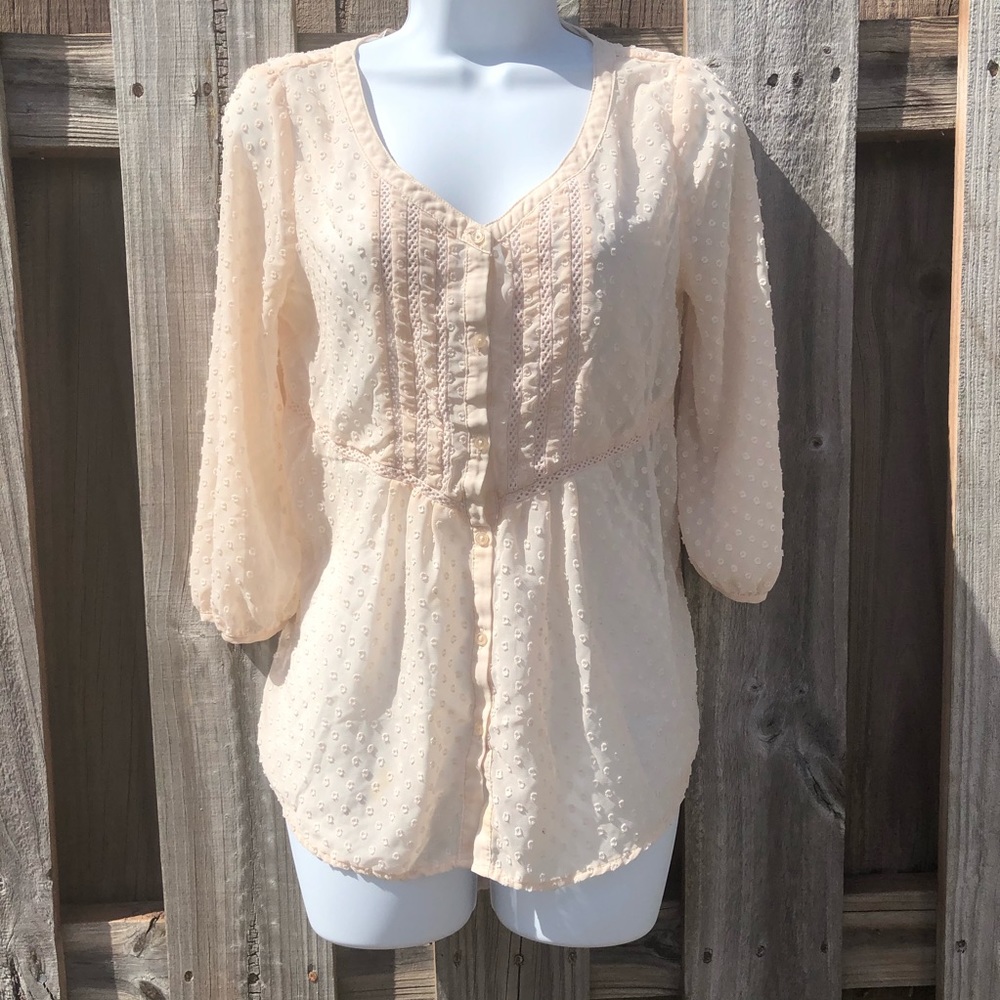 ❤️ LC Lauren Conrad Blouse Size Small